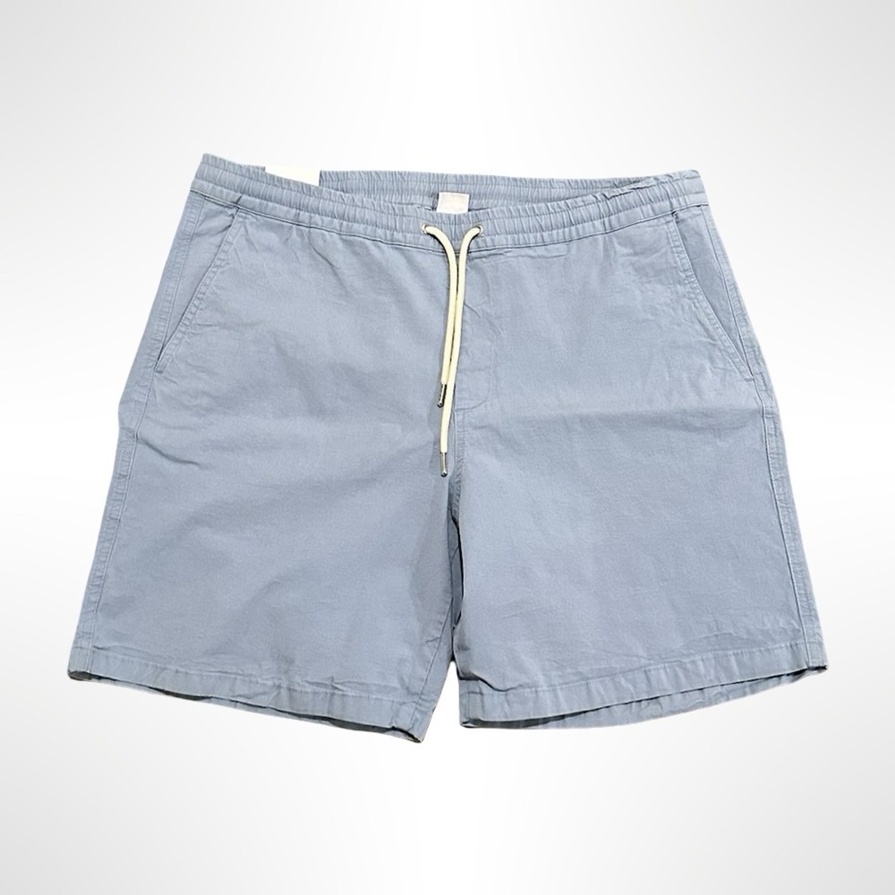 NN07 Gregor Twill Shorts Ashley Blue Elastic Waist Drawstring Casual Men's XXL